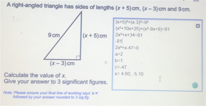 Can i have help with these two questions. Im not sure where i went wrong-example-1