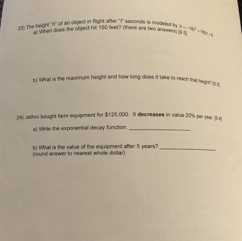 ALGEBRA PLEASE HELP ANSWER BOTH! I need the steps and the answers..-example-1