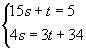 Solve the given system using elimination.-example-1