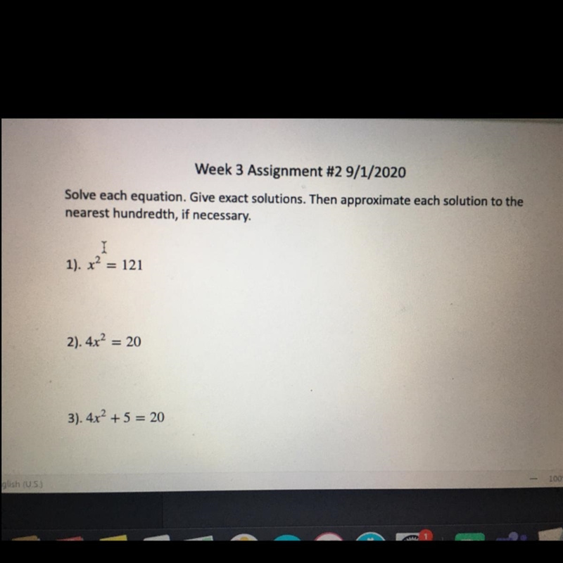 Solve each equation. Give exact solutions. Then approximate each solution to the nearest-example-1