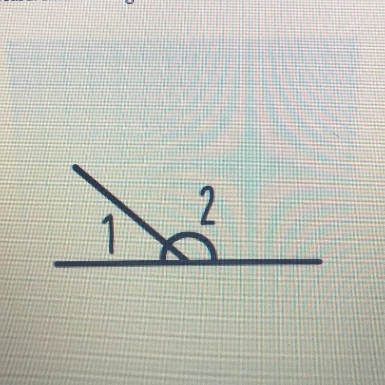 When a line and a line segment meet, they form two angles that are each less than-example-1