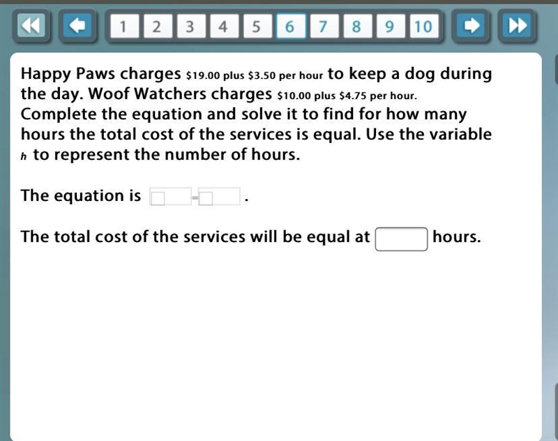 At what hour will the cost be the same?-example-1