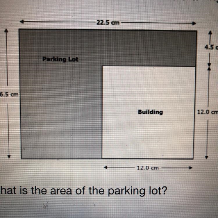 The diagram below is a scale drawing of a building and the parking lot outside of-example-1