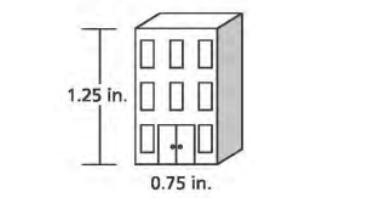 The drawing of the building, shown below, has a scale of 1 inch to 30 feet. What is-example-1