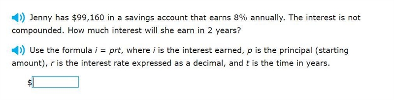 Correct answers only please! Use the formula i = prt, where i is the interest earned-example-1