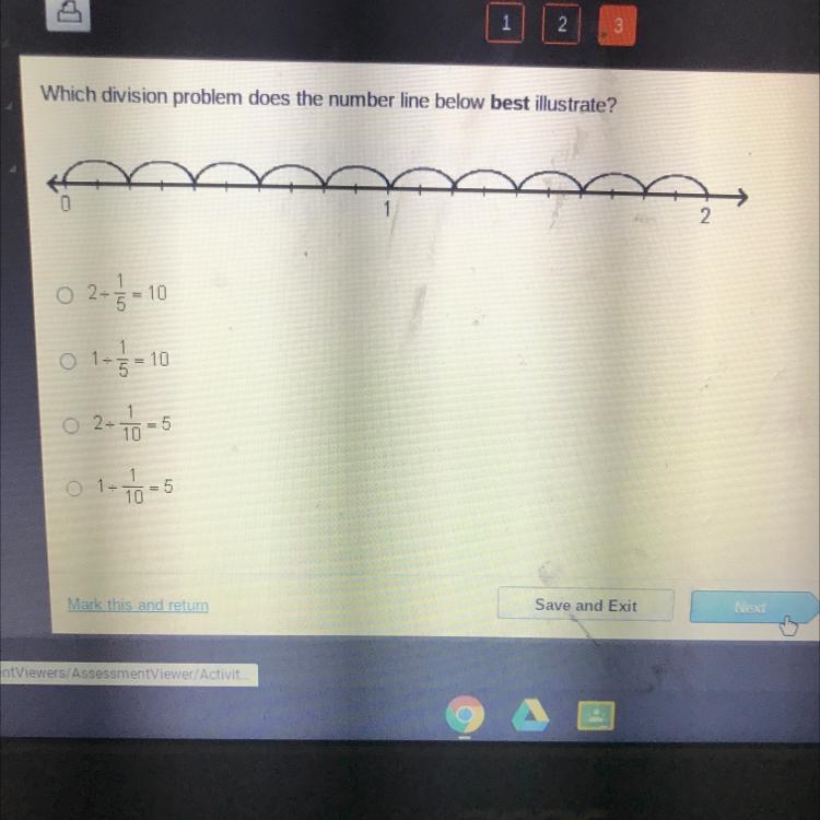 Which division problem does the number line best illustrate-example-1