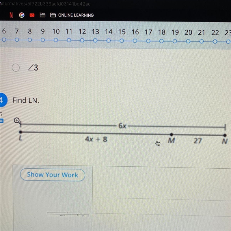 Find LN 6x 4x + 8 M 27-example-1