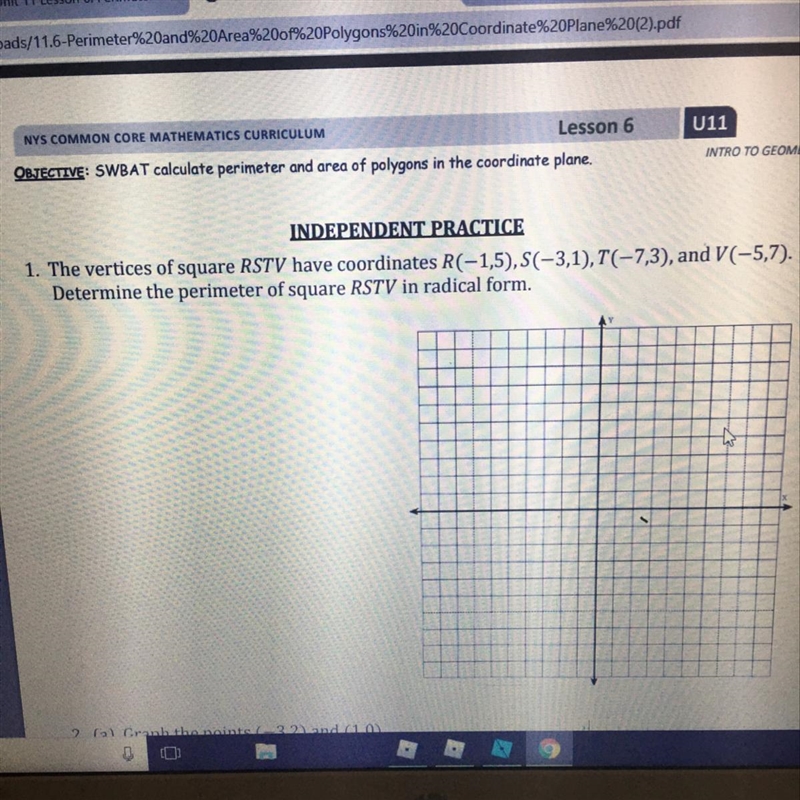 The perimeter of the square-example-1