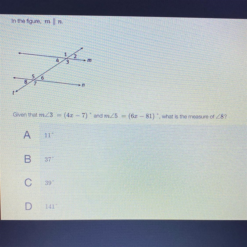 Help please !! What is the measure of <8-example-1