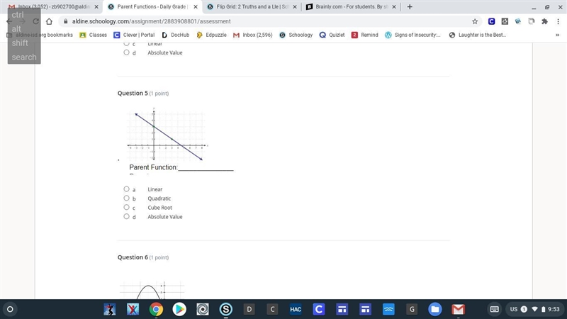 Question 5 Parent Function Graph-example-1