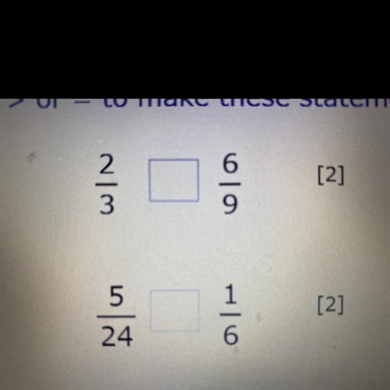 Can someone put < or > for these questions pls-example-1