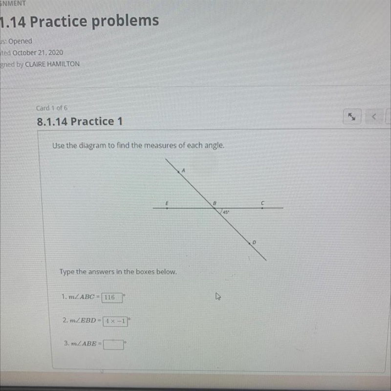 1. m/ABC= 2. m/EBD= 3. m/ABE=-example-1