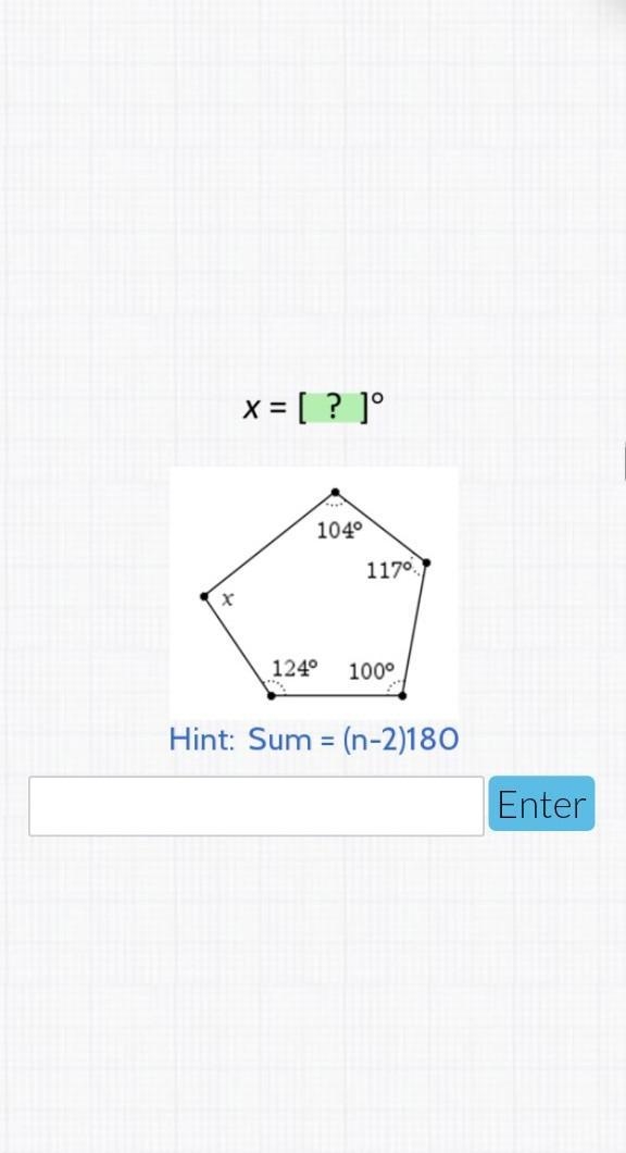 Solve polygon angle sum​-example-1