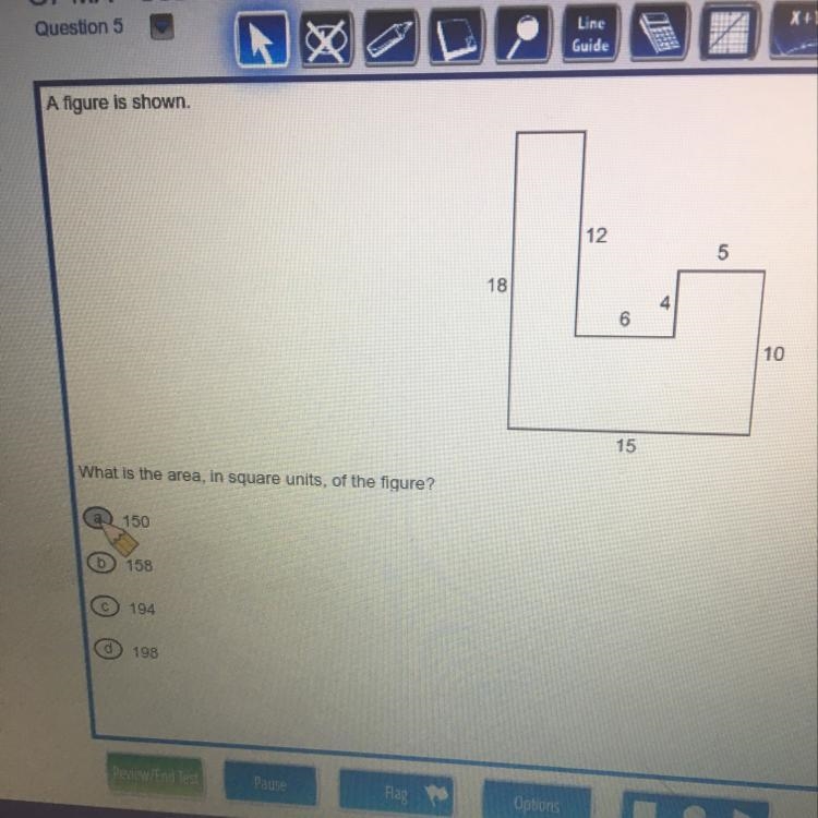 What is the area,in square units, of the figure-example-1