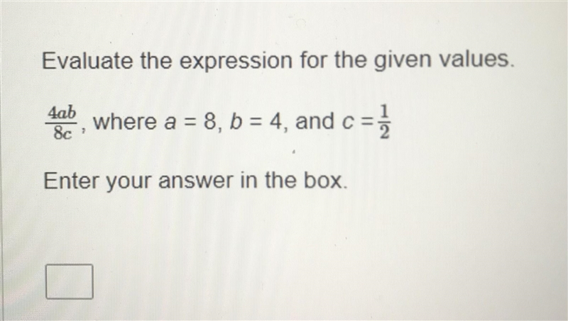 Evaluate the expression for the given values-example-1