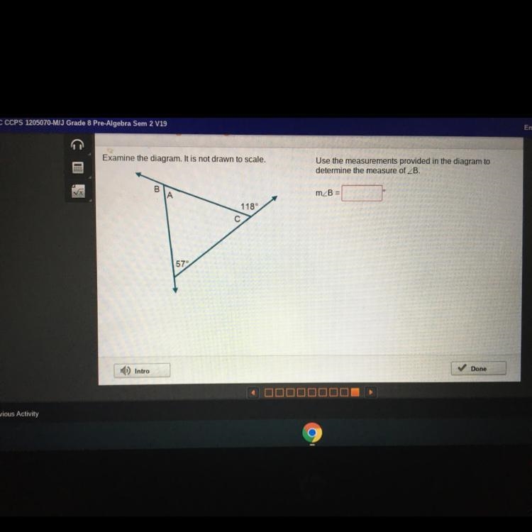 What is the measure of Angle B-example-1