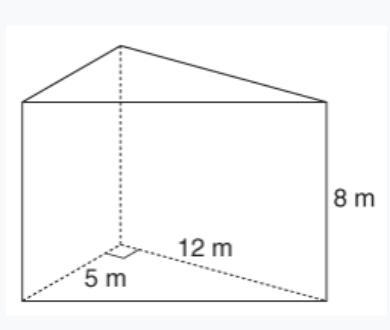 I NEED HELP, I'VE BEEN STUCK ON THIS...Find the volume of this triangular prism. Enter-example-1