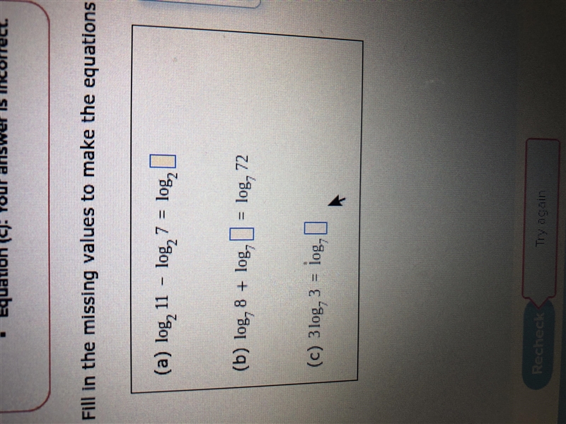 What are the answers of the empty boxes?-example-1