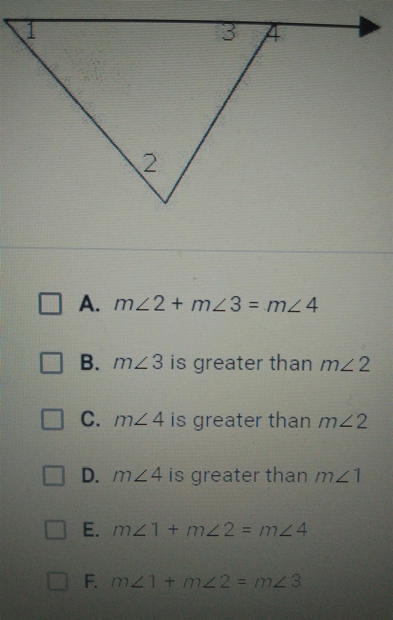 Which of the following statements must be true about this diagram? check all that-example-1