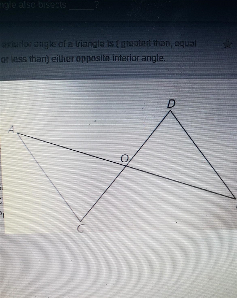 Given AC=BD, and AB and CD bisect each other. Prove: <A = <B​-example-1