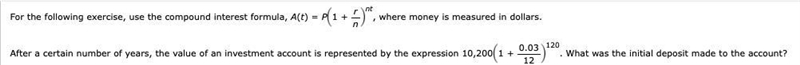 Exponential Functions- For the following exercise, use the compound interest formula-example-1