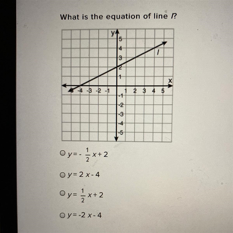 What is the equation of line l-example-1