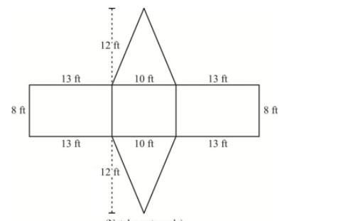 What is the total surface area, in square feet, of the net shown below? HELP ME I-example-1