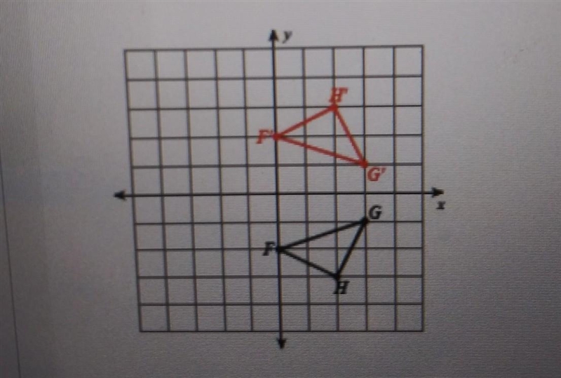 Part 2. The transformation shown is a reflection true or false​-example-1