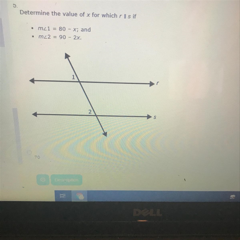 Determine the value of x for which rls if . m2i = 80 - X; and mz2 = 90 - 2x .-example-1