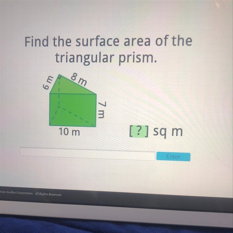 Find the surface area of the triangular prism.-example-1