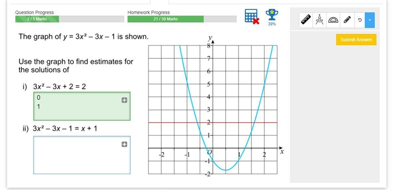 Quadratic graphs, question attached Please give easy to understand explanations-example-1