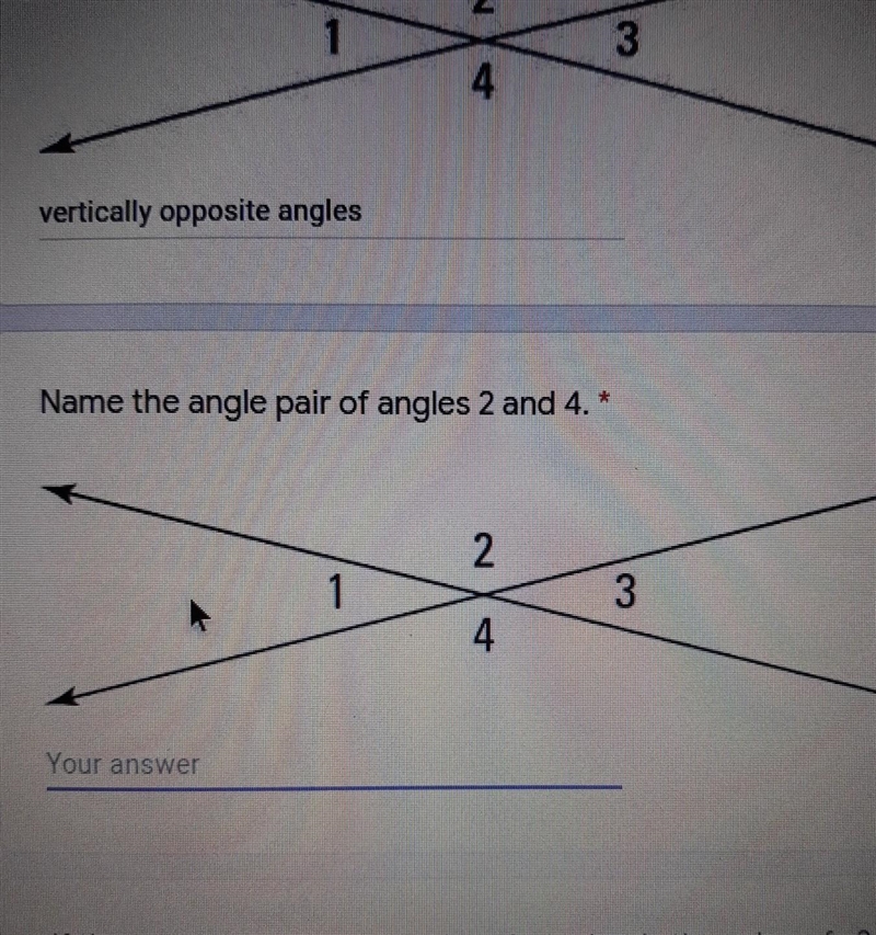 Name the angle pair of angles 2 and 4.​-example-1