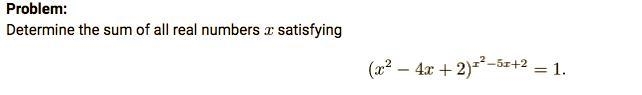 Please help me with this question. I tried making 1 equal to 0^(x^2-5x+2) already-example-1