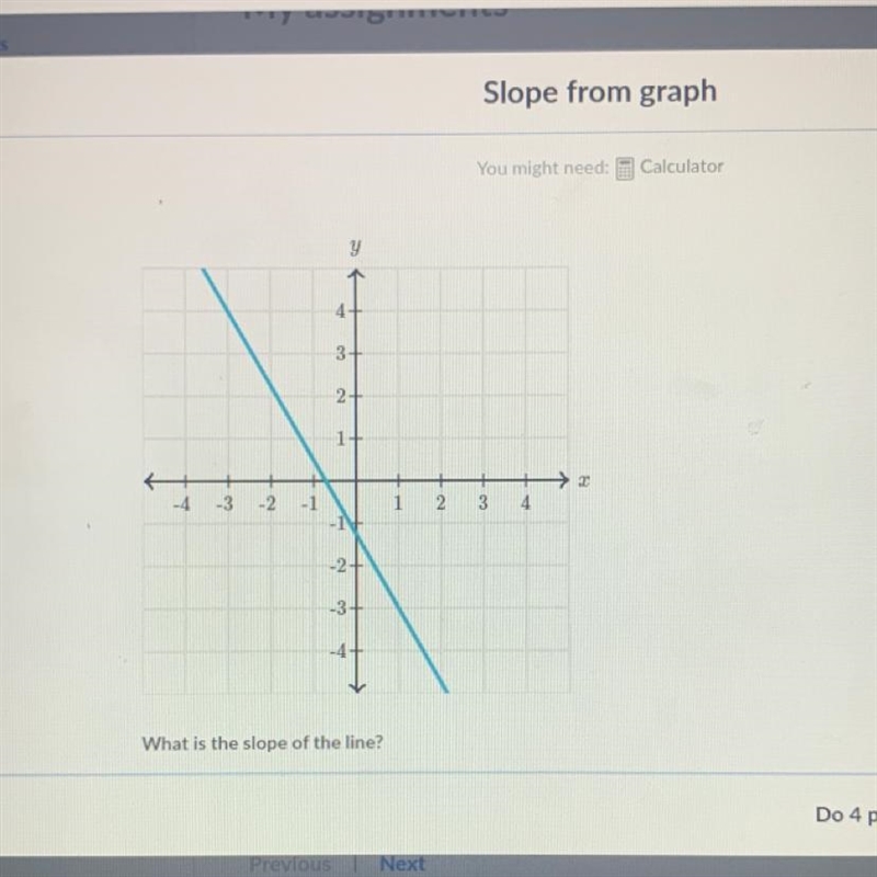 Please help find slope of the line!-example-1