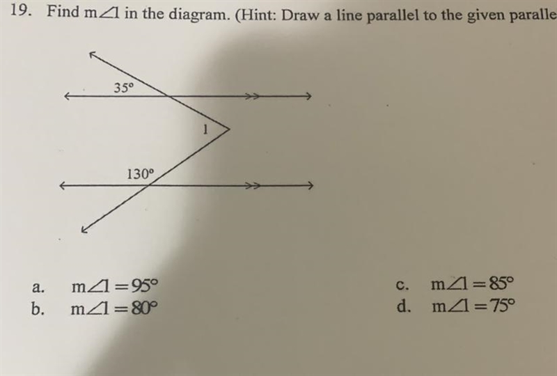 Find major of 1 in the diagram.-example-1