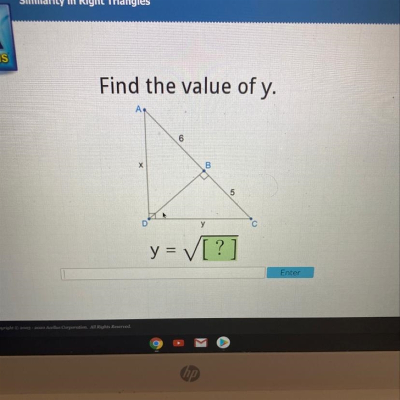 Find the value of y (PlZ help me). :)-example-1