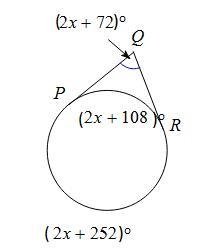 Find m∠PQR. A. 81 B. 90 C. 77 D. 72-example-1