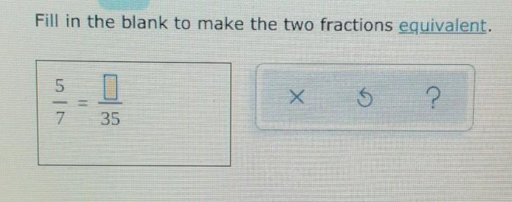 Fill in the blank to make the two fractions equivalent.​-example-1