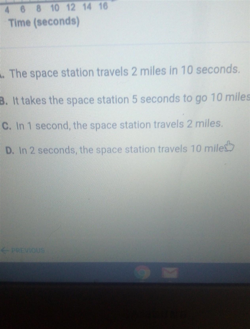 This graph shows how fast the International Space Station travels in orbit around-example-1