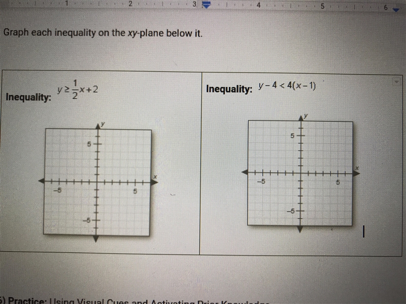 PLS HELP ME!!! Graph each inequality on the xy-plane below it. Due today-example-1