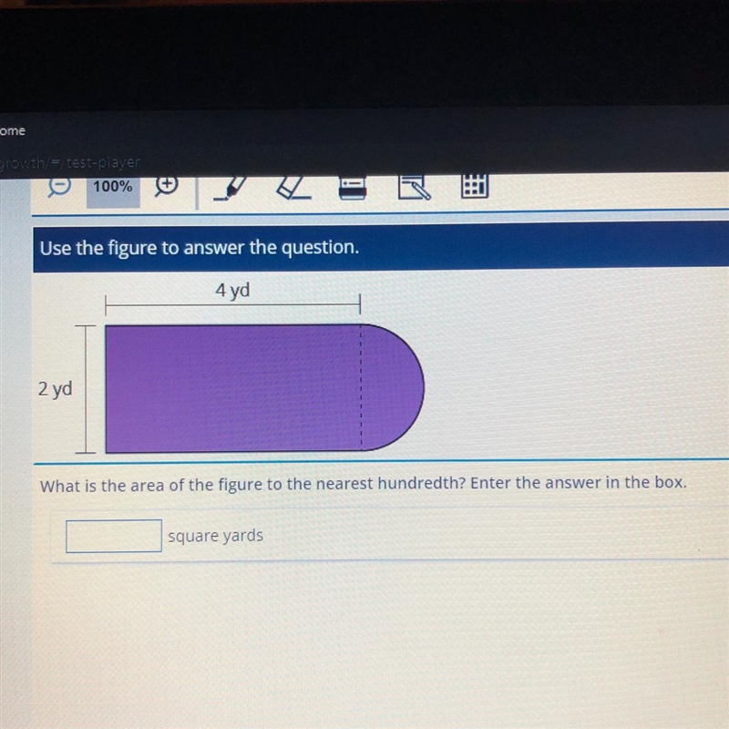 What is the area of the figure to the nearest hundredth renter the answer in the box-example-1