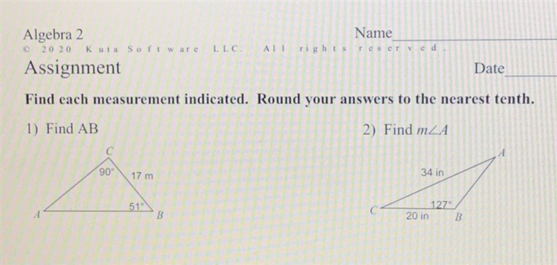 Find each measurement indicated, round your answers to the nearest tenth-example-1