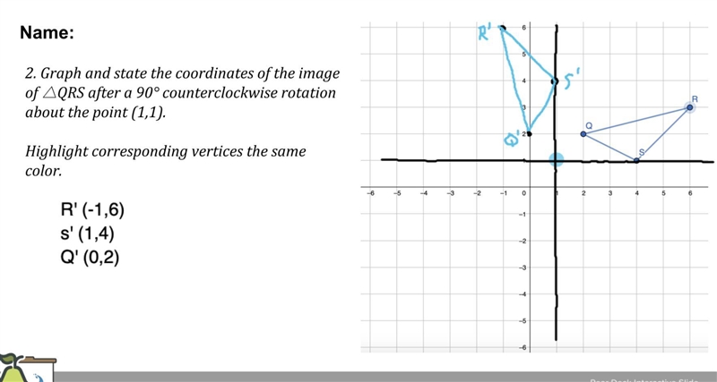 This is a rotation question and I need to know if its correct ! please help-example-1