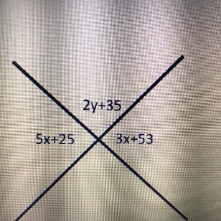 PLEASE HELP what is there value of y? what is the value of x?-example-1