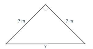 HELP PLEASE ANSWER Find the length of the unknown side. Round your answer to the nearest-example-1