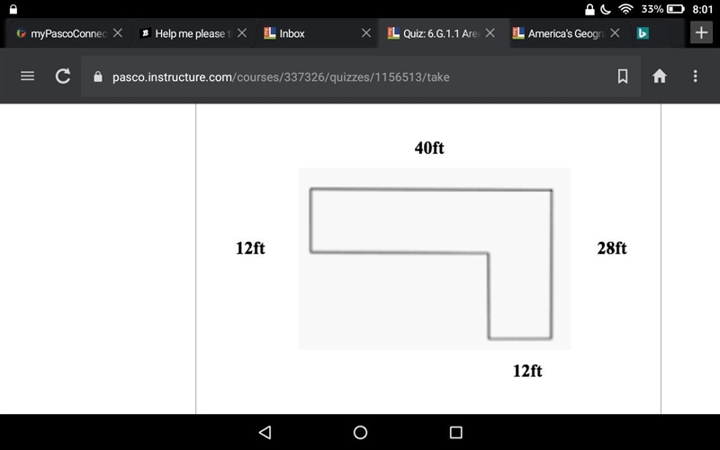 What is the area of this shape? Explain why?-example-1