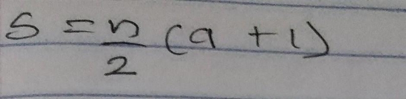 Make h the subject of the formula If you can't read the attachment its S=n/2(a+1)​-example-1