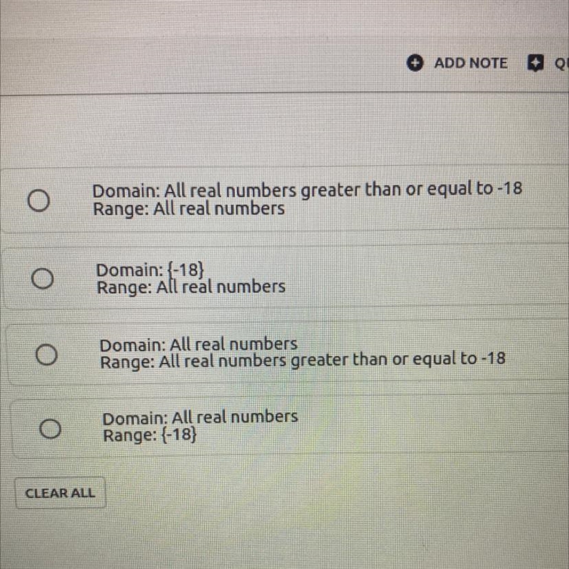 What are the domain and range of C(x) = -18-example-1