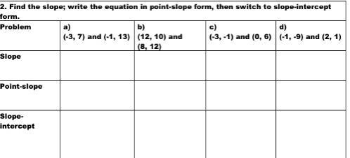 please answer all the questions! also show work and specify which answers belong to-example-1