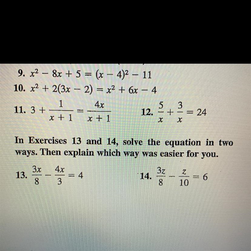 What is the other way to solve besides multiplying both sides by a common factor-example-1